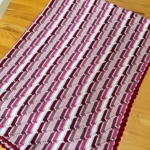 Vintage Crocheted Afghan Blanket